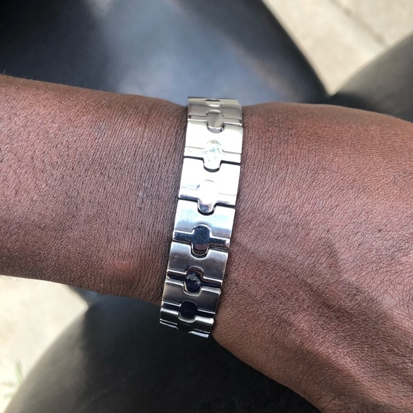 NW Men’s Stainless Steel Bracelet 8”L/1/2”W - Picture 7 of 7